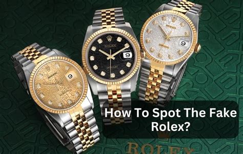 how to tell a rolex watch is fake|identifying rolex watches.